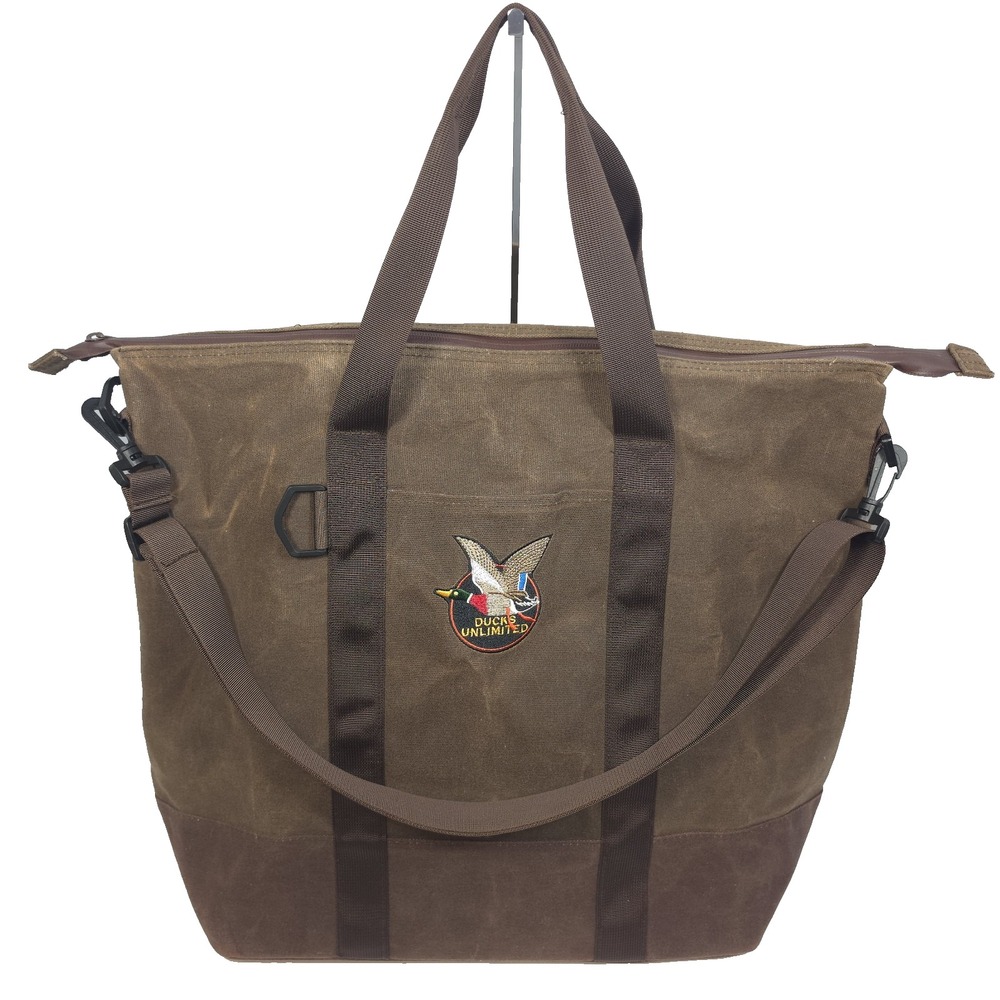 Ducks Unlimited Soft Sided Cooler Bag Brown Duck Canvas Travel Tote Field Gear